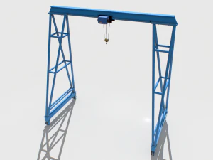 gantry crane 4 3D Model