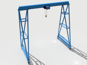 gantry crane 4 3Dモデル