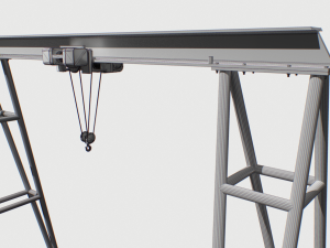 gantry crane 4 3Dモデル