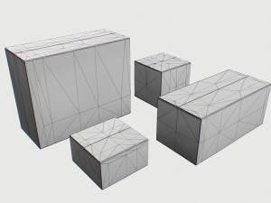 cardboard boxes pack 2 3D मॉडल