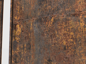 rusty metal door 1 3D 模型