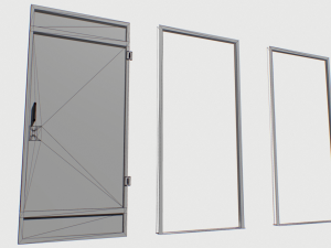 rusty metal door 2 3D-Modell