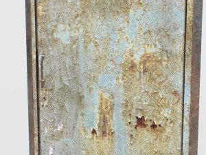 rusty metal door 4 3D Model