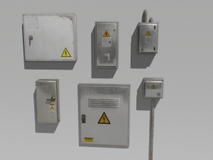 electrical box pack 1 3D Model