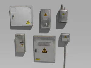 Elektrokastenpaket 1 3D Modell