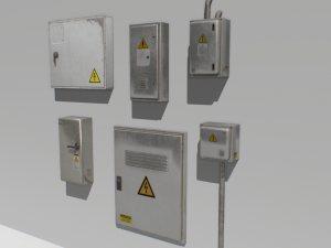 electrical box pack 1 3D Модель