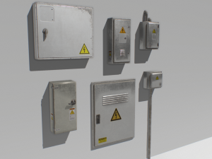 electrical box pack 1 3D Модель