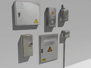 electrical box pack 1 3D Model