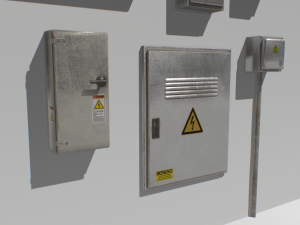 electrical box pack 1 3D Модель