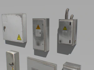 electrical box pack 1 3D Model