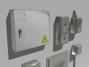 electrical box pack 1 3D Модель