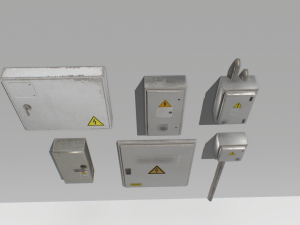 electrical box pack 1 3D Модель