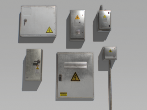 electrical box pack 1 3D Модель