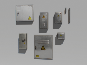 electrical box pack 1 3D Модель