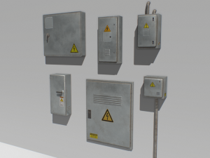 electrical box pack 2 3D Модель