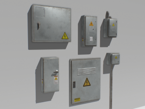 electrical box pack 2 3D Модель