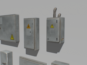 electrical box pack 2 3D Модель