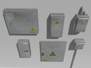 electrical box pack 2 3D Модель