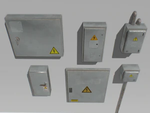 electrical box pack 2 3D Model
