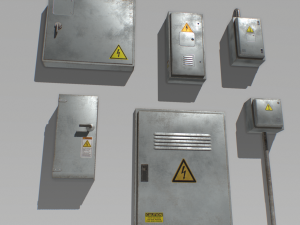 electrical box pack 2 3D Модель