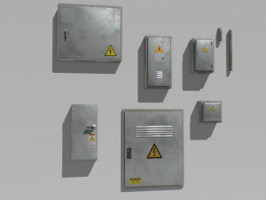 electrical box pack 2 3D Модель