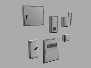 electrical box pack 2 3D Модель