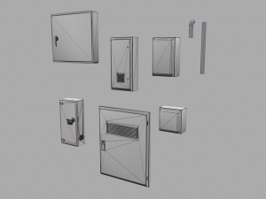 electrical box pack 2 3D Модель