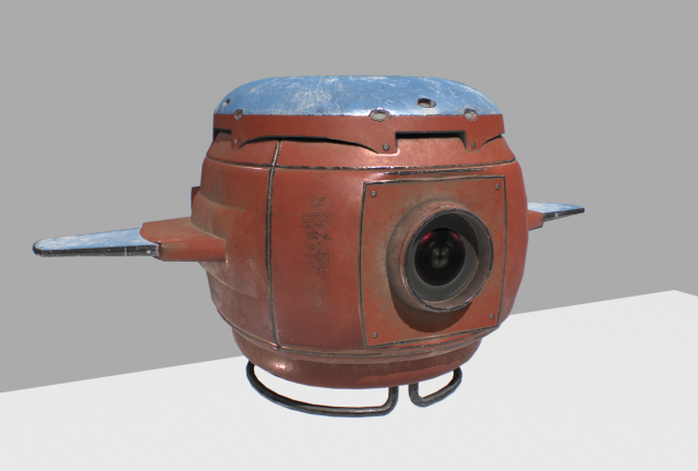 sci fi camera drone 3D Model .c4d .max .obj .3ds .fbx .stl .blend 