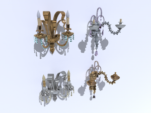 Wall sconce pack Modelo 3D