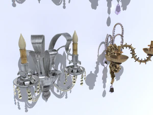 Confezione di applique da parete Modello 3D