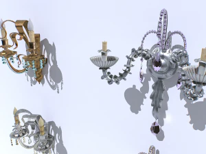 Confezione di applique da parete Modello 3D