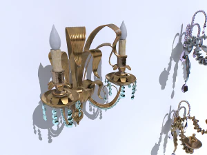 Confezione di applique da parete Modello 3D