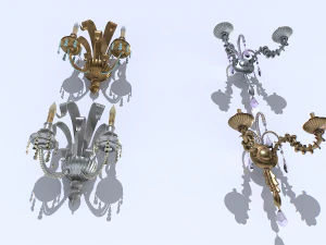 Confezione di applique da parete Modello 3D