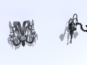 Wall sconce pack 3D Modell