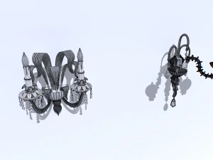 Confezione di applique da parete Modello 3D