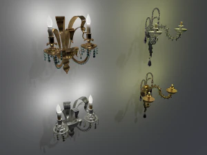 Confezione di applique da parete Modello 3D