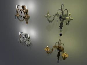 Confezione di applique da parete Modello 3D