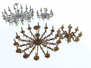 Chandelier pack 3D Модель
