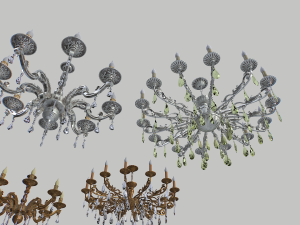Chandelier pack 3D Модель