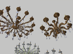 Chandelier pack 3D Модель