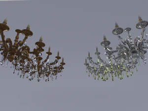 Chandelier pack 3D Model