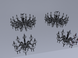 Chandelier pack 3D Модель