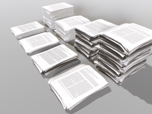 Paper piles 3D-Modell