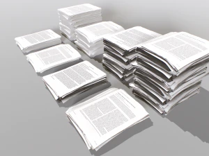 Kağıt yığınları 3D Model