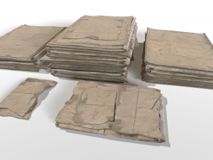 Cardboard Piles 3D Модель
