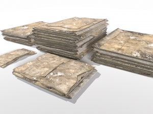 Cardboard Piles 3D Модель