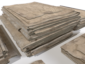 Cardboard Piles 3D Модель