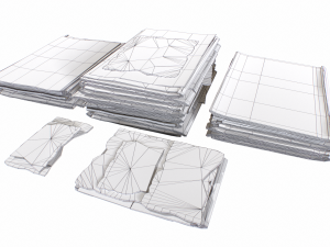 Cardboard Piles 3D Модель
