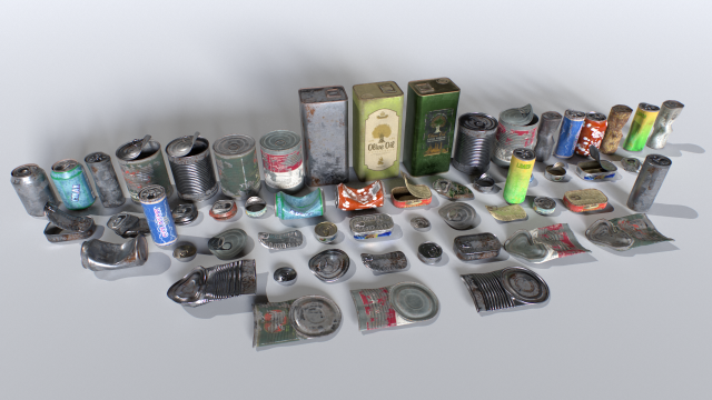 Can junk props 3D-Modell .c4d .max .obj .3ds .fbx .stl .blend 