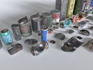 Can junk props 3D-Modell
